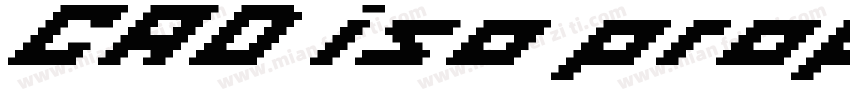 CAD iso proportional字体转换